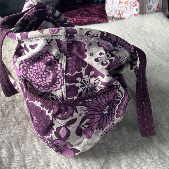 Thirty one Plum Awesome Blossom Retro Metro Canvas Bucket Bag - Picture 6 of 6